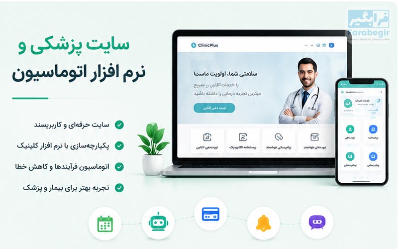 سایت پزشکی و نرم افزار اتوماسیون